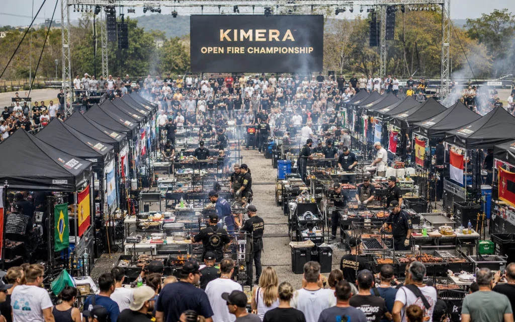 International open-fire cooking event managed by Kimera as a fire and ferments specialist for the gastronomic sector