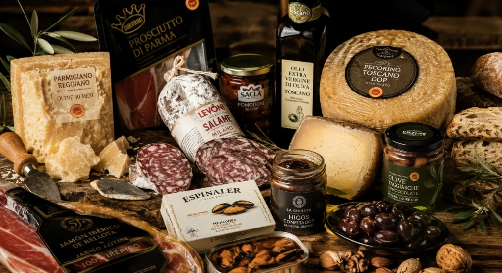Authentic catalog managed by a regional specialities wholesale operator