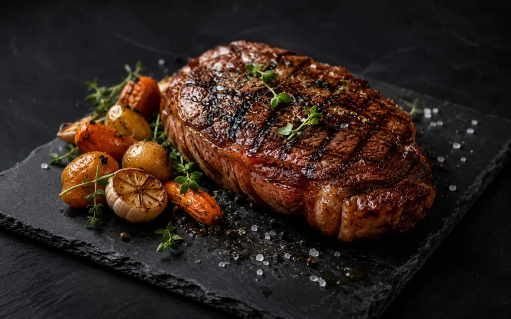 Premium grilled meat presentation from a professional grill competition hosted by an international BBQ competition organizer
